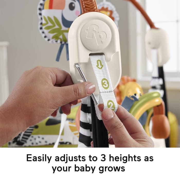 Hot Wheels Fisher-Price Jumperoo Baby Activity Center With Lights Music And Sounds Palm Paradise