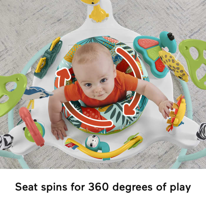 Hot Wheels Fisher-Price Jumperoo Baby Activity Center With Lights And Sounds Jumping Jungle