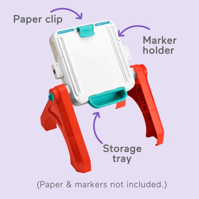 Hot Wheels Fisher-Price Laugh & Learn 4-In-1 Activity Table & Easel Electronic Learning Toy For Baby & Toddler