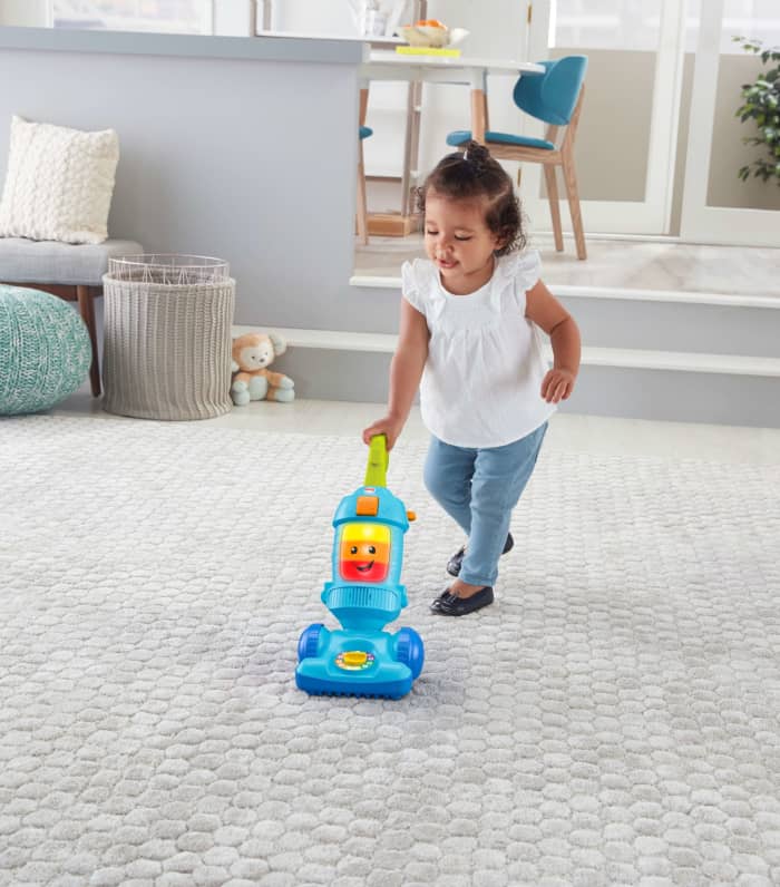hot wheels Fisher-Price Laugh & Learn Light-Up Learning Vacuum Electronic Toddler Push Toy