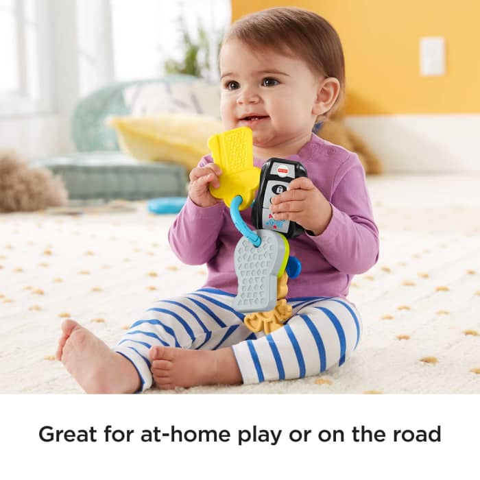 Hot Wheels Fisher-Price Laugh & Learn Play & Go Keys Musical Learning Toy For Infant & Toddler