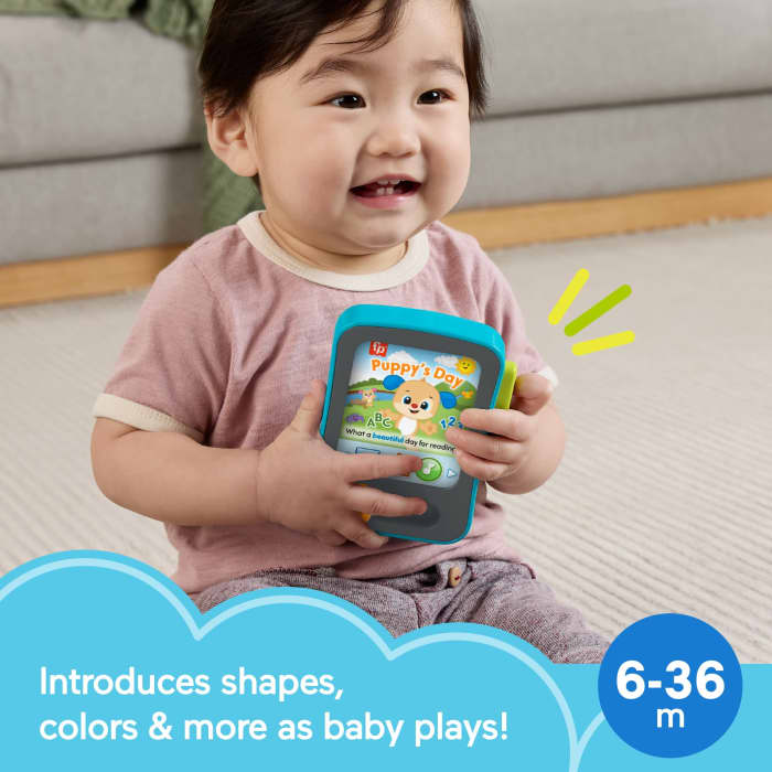 hot wheels Fisher-Price Laugh & Learn Puppy's Storytime Reader Baby Electronic Learning Toy With Music & Lights