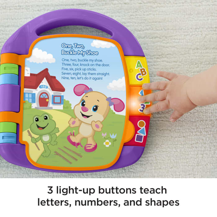 Hot Wheels Fisher-Price Laugh & Learn Storybook Rhymes Musical Electronic Learning Toy For Baby & Toddler