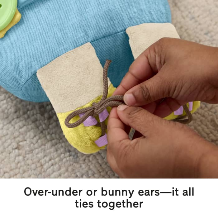 Hot Wheels Fisher-Price Learn To Dress Bunny Plush Animal Doll Educational Activity Toy For Toddlers