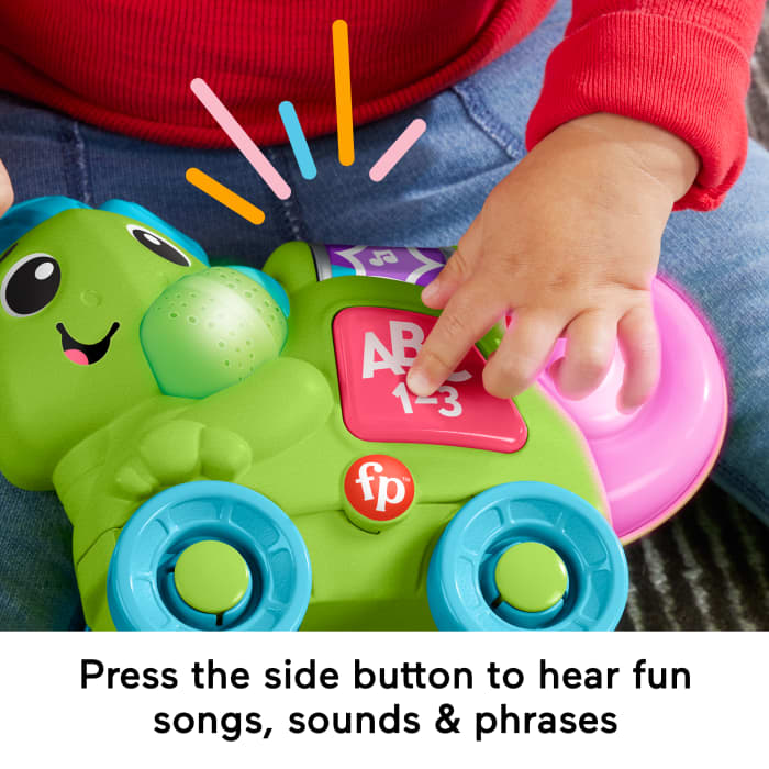 Hot Wheels Fisher-Price Link Squad Crawl ‘n Colors Chameleon Baby Learning Toy With Music & Lights