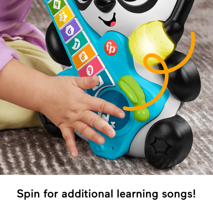 Hot Wheels Fisher-Price Link Squad Jam & Count Panda Baby Learning Toy With Music & Lights