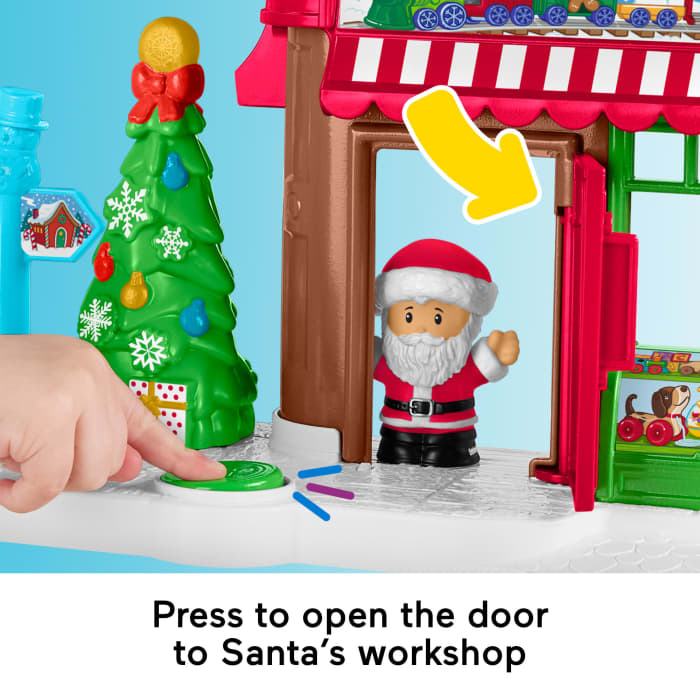 Hot Wheels Fisher-Price Little People Christmas Wonderland Gift Set Playset With Figures For Toddlers