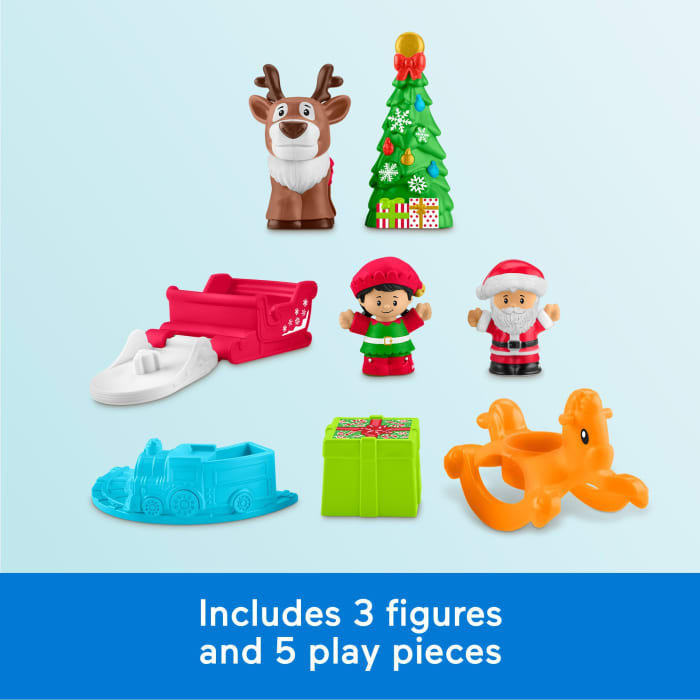 Hot Wheels Fisher-Price Little People Christmas Wonderland Gift Set Playset With Figures For Toddlers