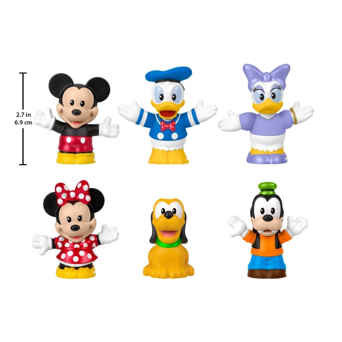 Hot Wheels Fisher-Price Little People Disney Mickey & Friends 6-Piece Figure Set For Toddlers & Kids