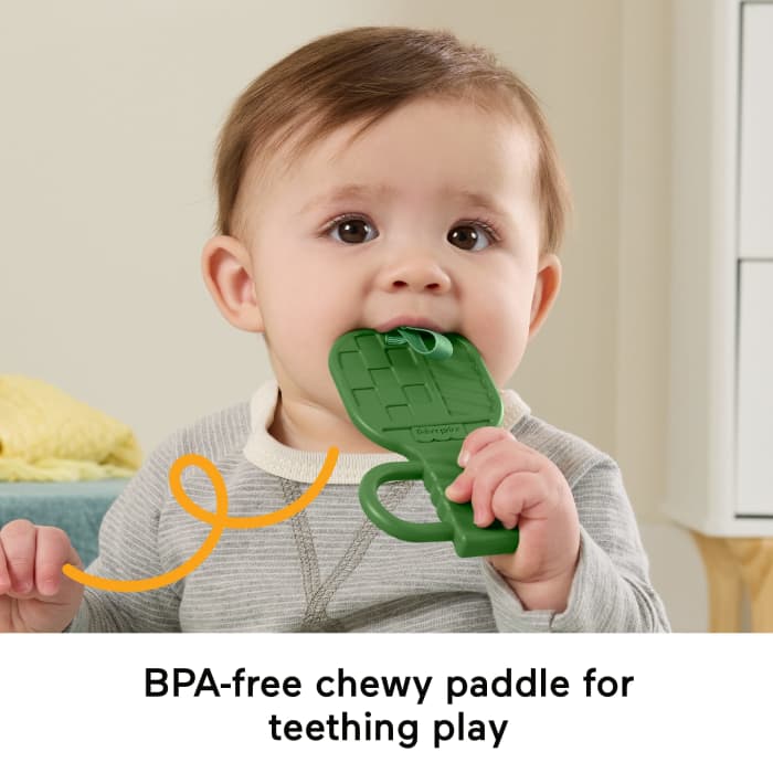 Hot Wheels Fisher-Price Mini Me Moments Let's Play Pickleball Set 3 Sports-Themed Baby Toys For Sensory Play