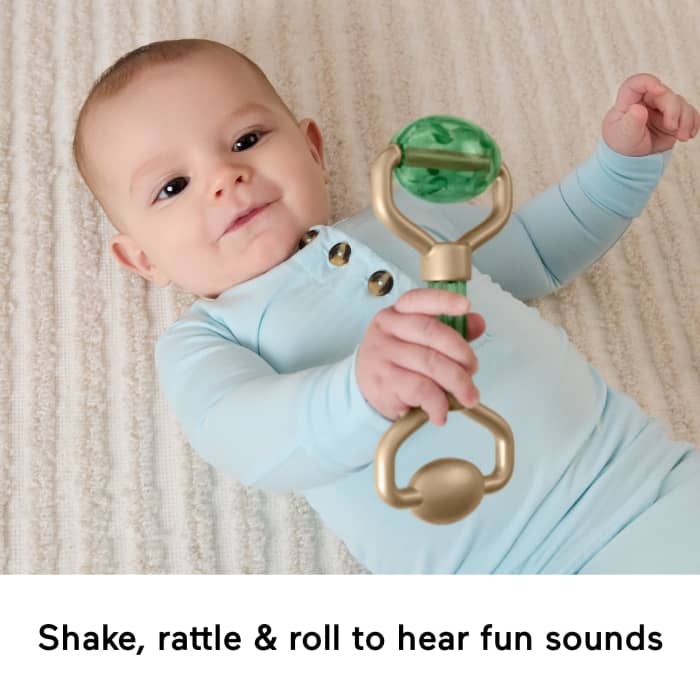 Hot Wheels Fisher-Price Mini Me Moments Self-Care Sensory Set 6-Piece Baby Rattle & Teether Toys