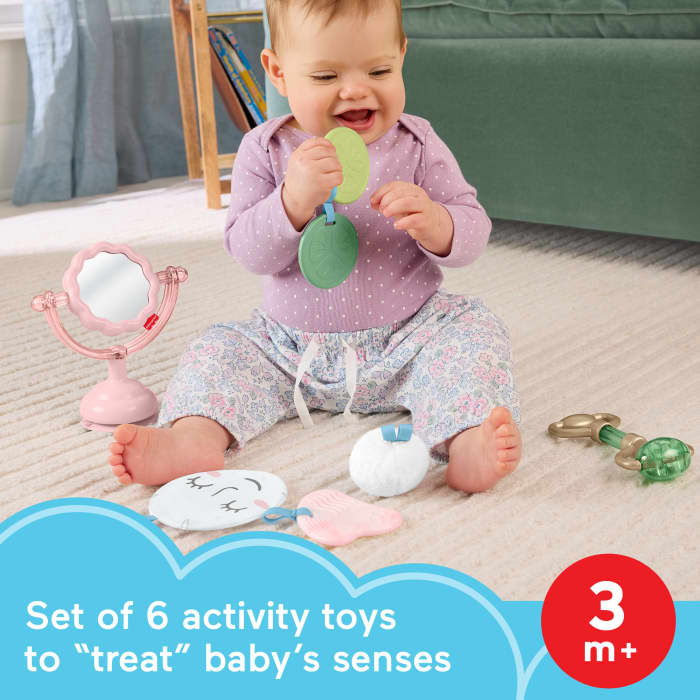 hot wheels Fisher-Price Mini Me Moments Self-Care Sensory Set 6-Piece Baby Rattle & Teether Toys hot wheels Fisher-Price Mini Me Moments Self-Care Sensory Set 6-Piece Baby Rattle & Teether Toys