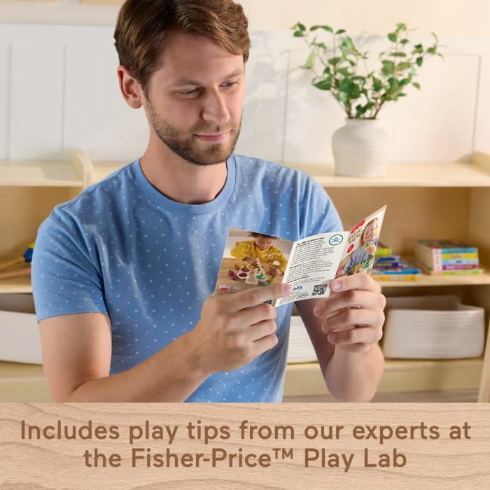 Hot Wheels Fisher-Price Montessori Wooden Sorting Tree Learning Toy & Play Tips For Toddlers 12 Wood Pieces