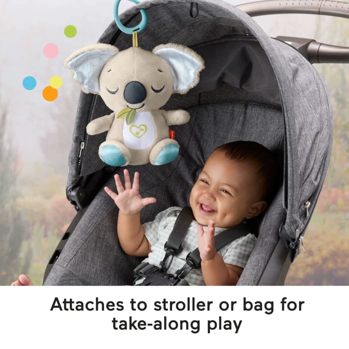 Hot Wheels Fisher-Price On-The-Go Koala Soother Toy Plush Portable Sound Machine For Newborns