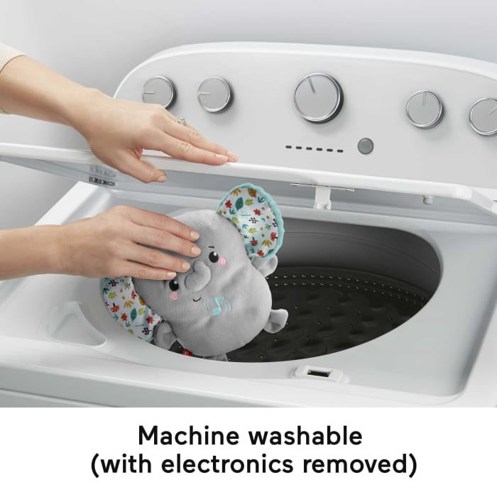 Hot Wheels Fisher-Price Plush Elephant Baby Toy Sound Machine With Vibrations Calming Vibes Soother