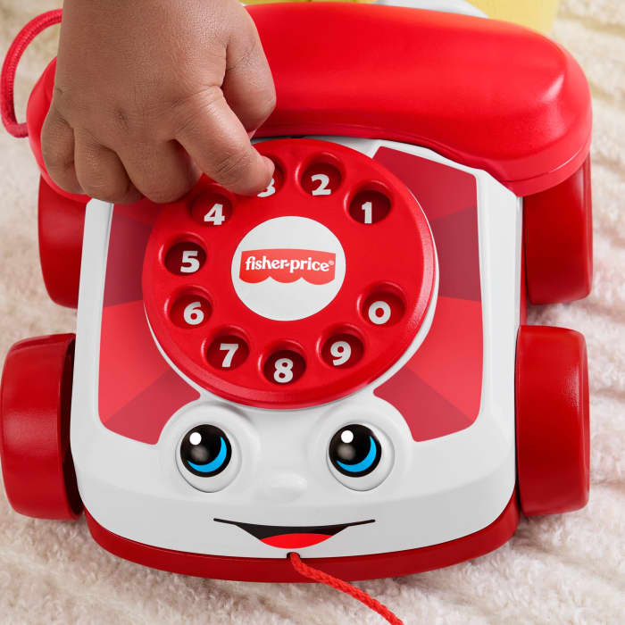 Hot Wheels Fisher-Price Red Chatter Telephone Baby & Toddler Pull Toy Mattel 80Th Anniversary Edition