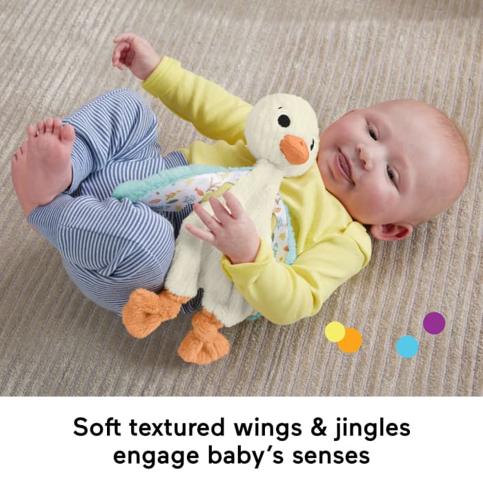 Hot Wheels Fisher Price Snuggle Up Goose Baby Sensory Toy Plush Toy With Jingles For Newborns