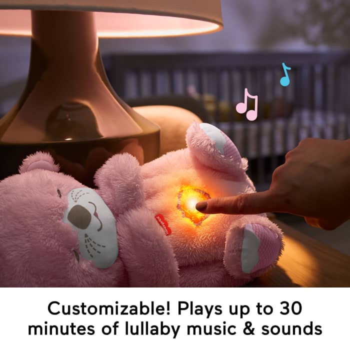 Hot Wheels Fisher-Price Soothe 'n Snuggle Otter Pink Plush Baby Toy Sound Machine With Breathing Motion