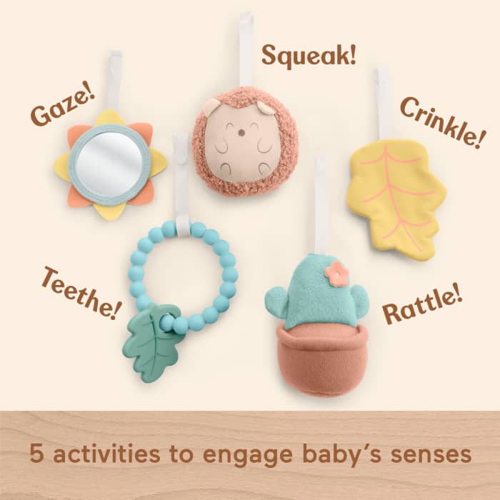 Hot Wheels Fisher-Price Wooden Lay And Play Deluxe Activity Gym Baby Playmat With Developmental Toys