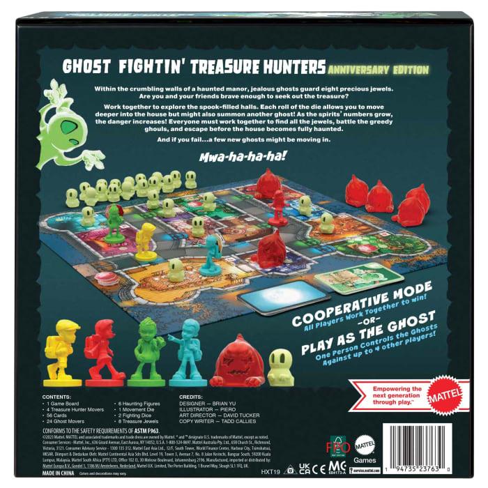 hot wheels Ghost Fightin’ Treasure Hunters Anniversary Edition Board Game Cooperative Family Game With 2 Ways To Play For 2-5 Players