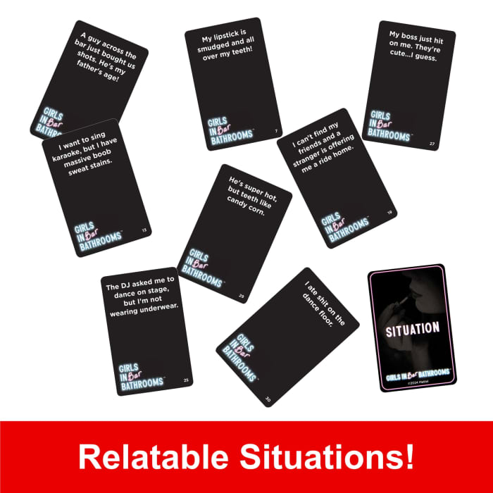 Hot Wheels Girls In Bar Bathrooms Adult Party Game For Girls And Bachelorette Parties For Hilarious Game Night Memories