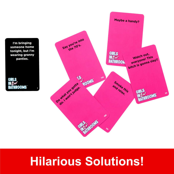 Hot Wheels Girls In Bar Bathrooms Adult Party Game For Girls And Bachelorette Parties For Hilarious Game Night Memories