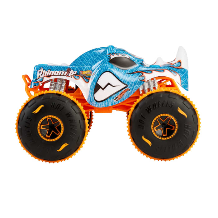 Hot Wheels Hot Wheel RC Monster Trucks Rhinomite In 1:24 Scale Battery-Powered Remote-Control Toy Truck