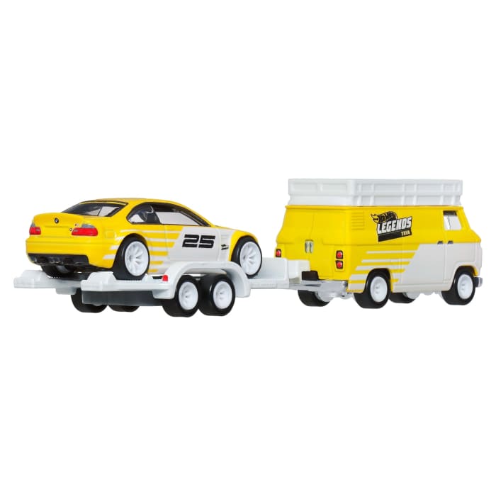 Hot Wheels Hot Wheels Legends Tour Team Transport Hauler & Toy Car 2-Pack Of Premium 1:64 Scale Vehicles