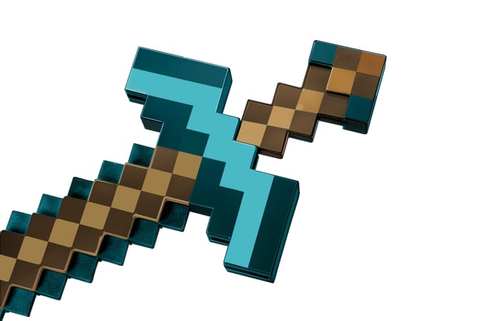 hot wheels Minecraft Épée-Pioche Transformable