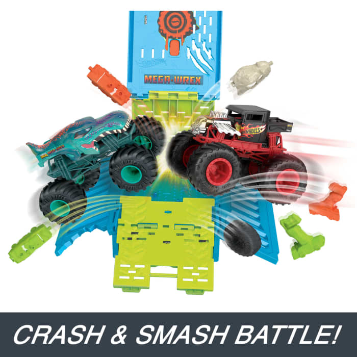 Hot Wheels Hot Wheels Monster Trucks 1:24 MEGA-Wrex Oversized Crash Cage