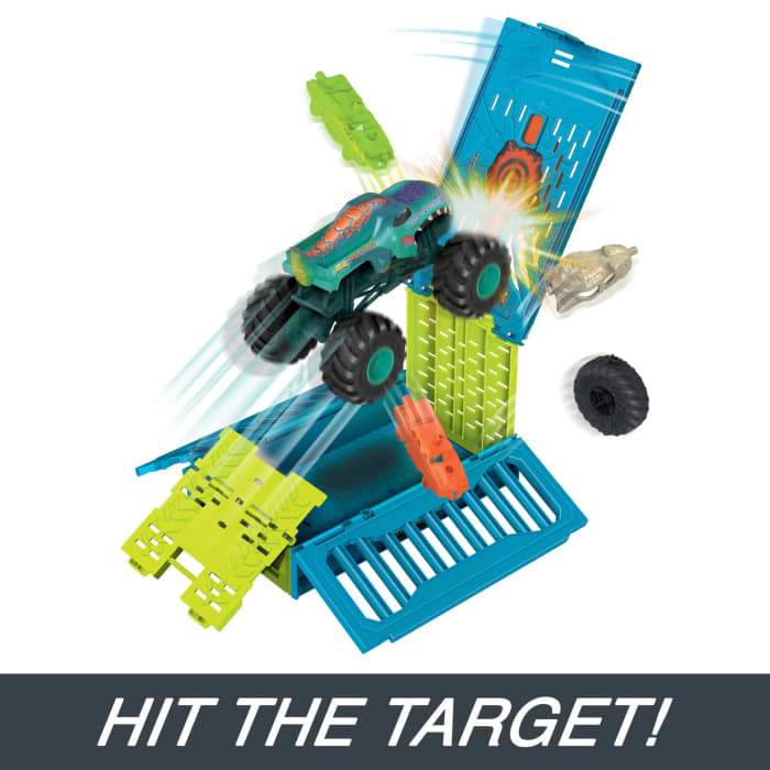 hot wheels Hot Wheels Monster Trucks 1:24 MEGA-Wrex Oversized Crash Cage