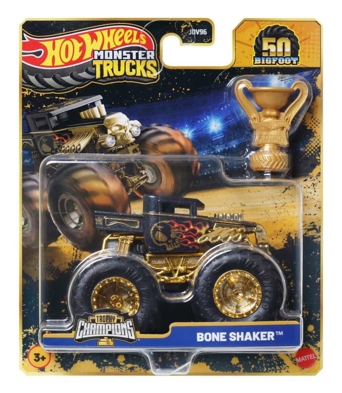 Hot Wheels Hot Wheels Monster Trucks Trophy Champions Premium Die-Cast 1:64 Scale & Trophy