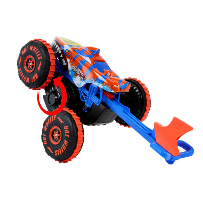 Hot Wheels Hot Wheels Monster Trucks-Véhicule Tiger Shark Escaladeur-à Piles