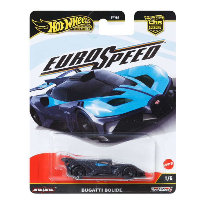 Hot Wheels Hot Wheels Premium Car Culture Eurospeed Bugatti Bolide 1:64 Scale Collectible Toy Vehicle