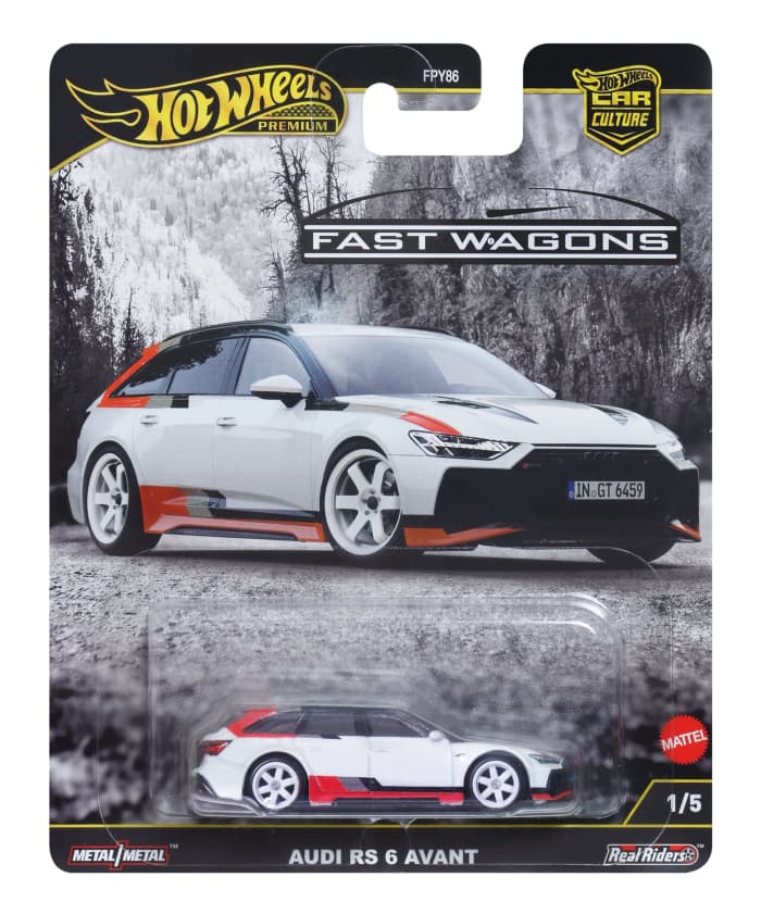 Hot Wheels Hot Wheels Premium Car Culture Fast Wagons 1:64 Scale Die-Cast Audi RS 6 Avant Vehicle