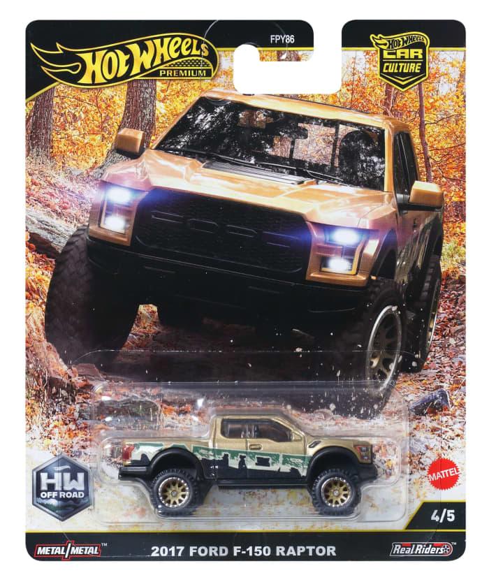Hot Wheels Hot Wheels Premium Car Culture Off Road 1:64 Scale Die-Cast 2017 Ford F-150 Raptor Vehicle