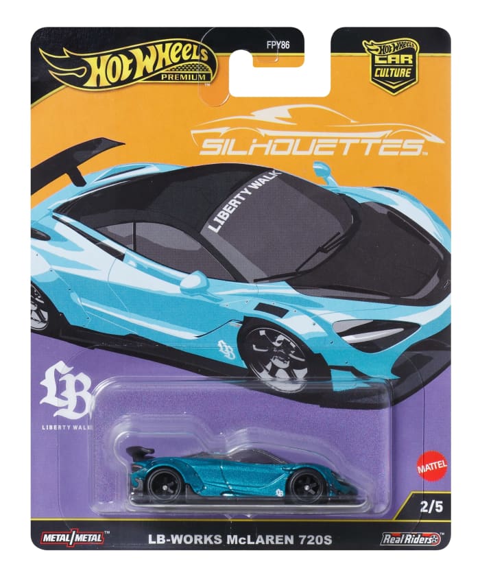 Hot Wheels Hot Wheels Premium Car Culture Silhouettes 1:64 Scale Die-Cast Lb-Works Mclaren 720S Vehicle