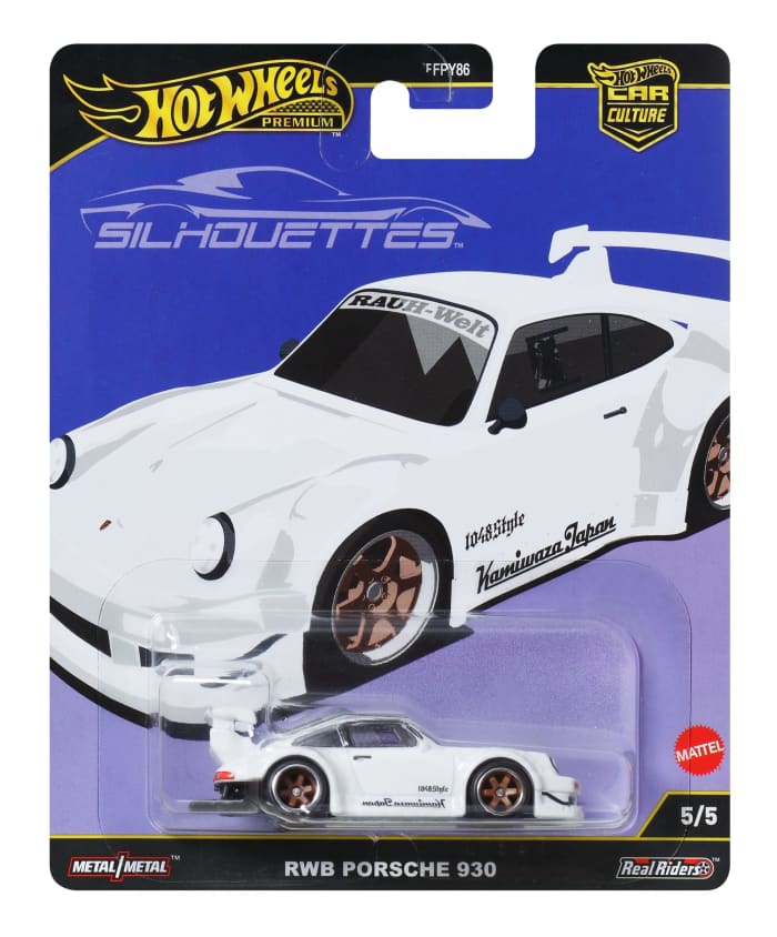Hot Wheels Hot Wheels Premium Car Culture Silhouettes 1:64 Scale Die-Cast Rwb Porsche 930 Vehicle