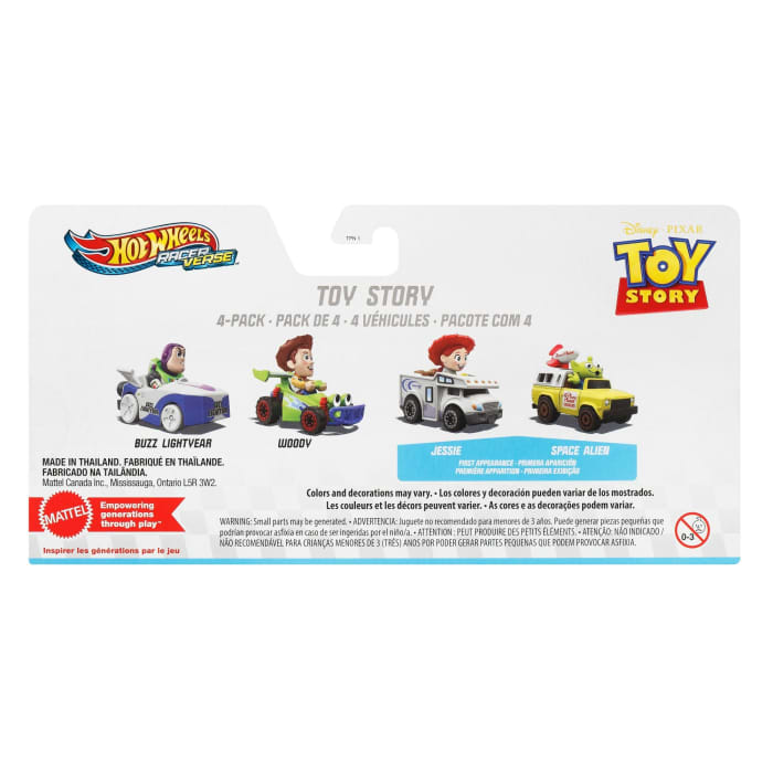 Hot Wheels Hot Wheels Racerverse Set Of 4 Die-Cast Hot Wheels Cars With Pop Culture Characters As Drivers