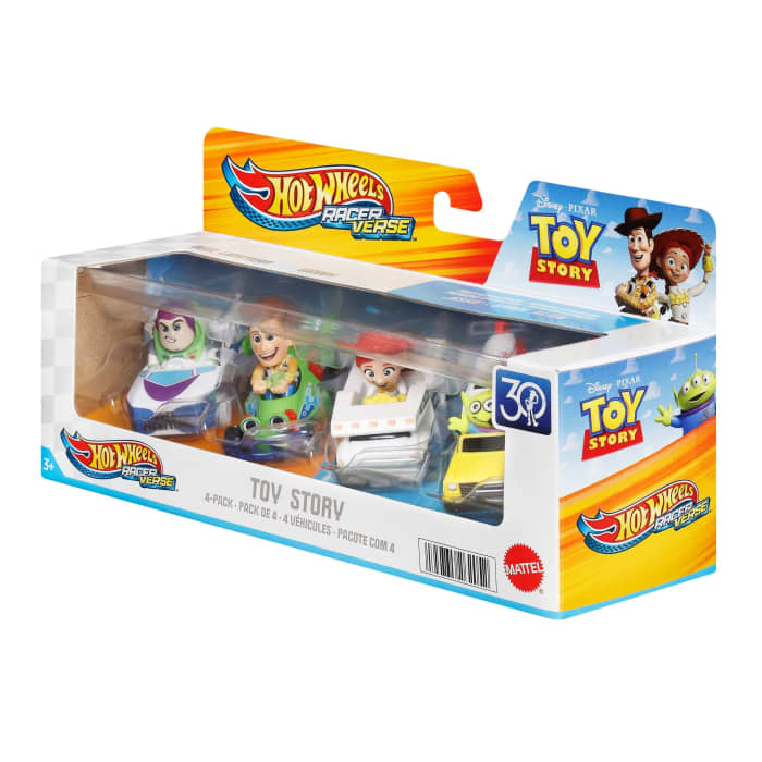 hot wheels Hot Wheels Racerverse Set Of 4 Die-Cast Hot Wheels Cars With Pop Culture Characters As Drivers