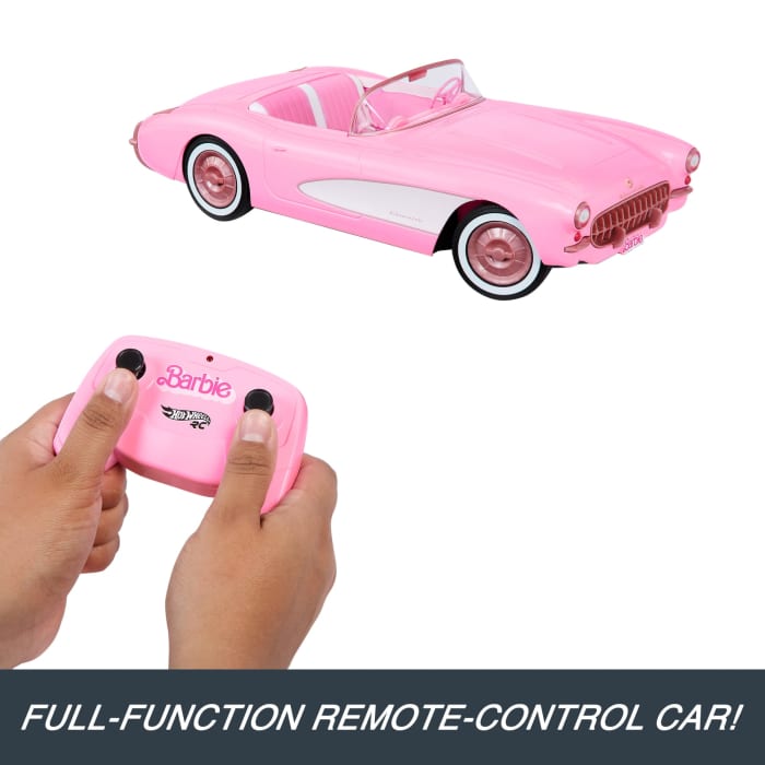 Hot Wheels Hot Wheels RC Barbie Corvette Remote Control Corvette From Barbie The Movie