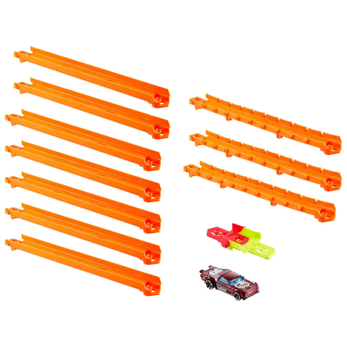 Hot Wheels Hot Wheels Track Creator Car & Track Pack With 1:64 Scale Toy Vehicle 10 Feet Of Speed Snap Track