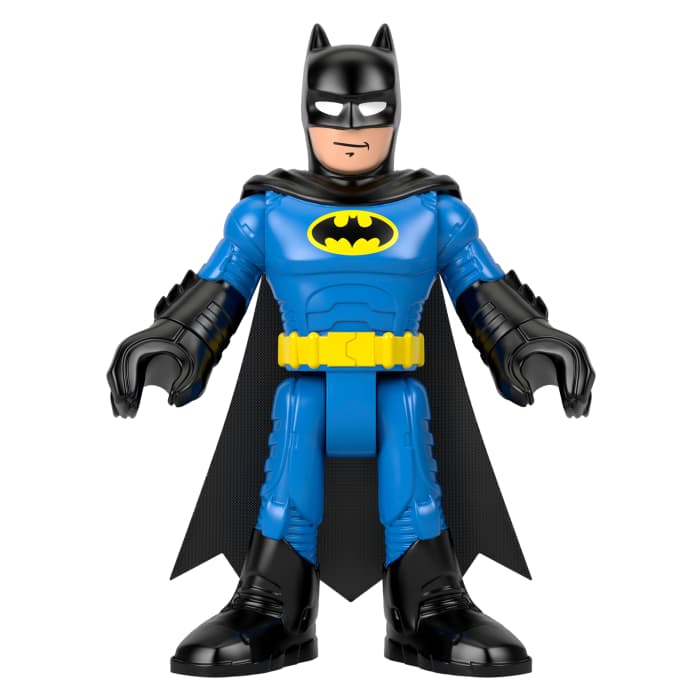 Hot Wheels Imaginext DC Super Friends Batman XL Figure 10-inch Poseable Preschool Toy Black & Blue