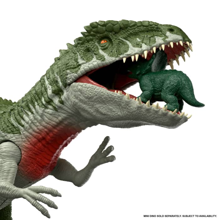 Hot Wheels Jurassic World 2-Pack Of Dinosaur Figures Giganotosaurus & Therizinosaurus Attack Actions