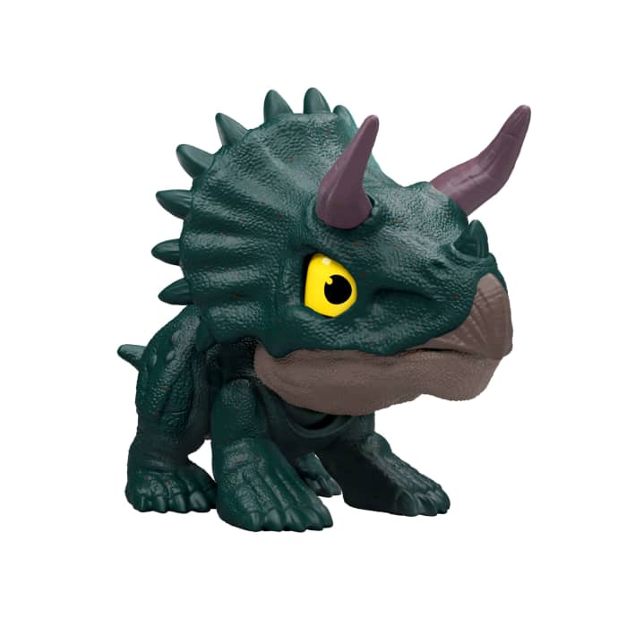 Hot Wheels Jurassic World Mighty Little Biters Dinosaur Toy With Bite Action Eye Change Collectible Figure