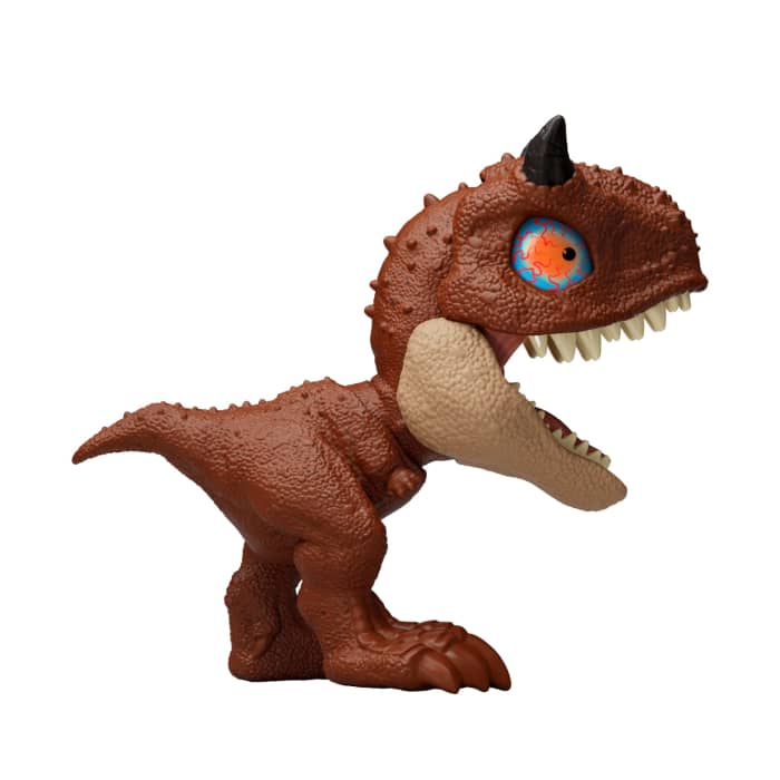 Hot Wheels Jurassic World Mighty Little Biters Dinosaur Toy With Bite Action Eye Change Collectible Figure