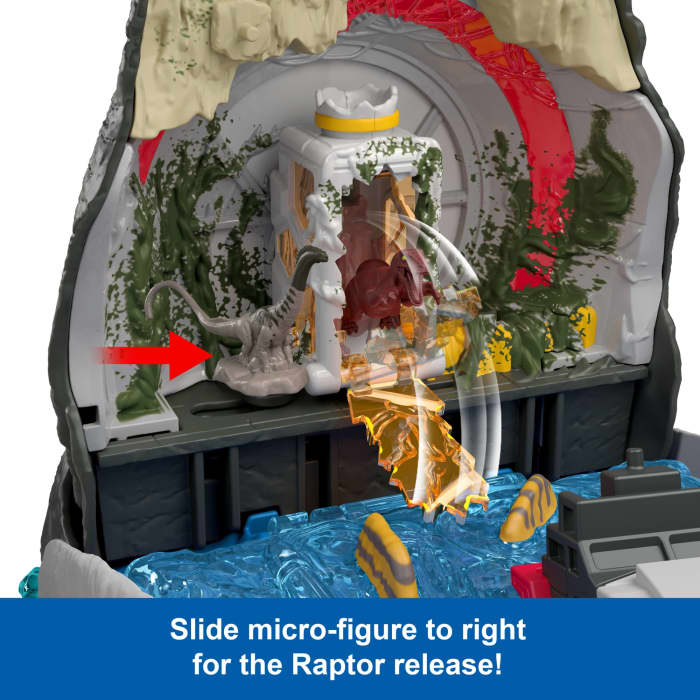 Hot Wheels Jurassic World Rebirth Deluxe Mosasaurus Playset 7 Interactive Features & Sound Fx 6 Micro Figs