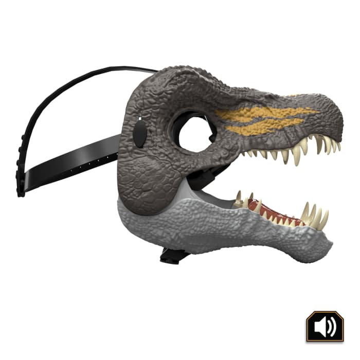 Hot Wheels Jurassic World Rebirth Spinosaurus Dinosaur Mask Role-Play Head Wear Movie-Inspired Costume Gear