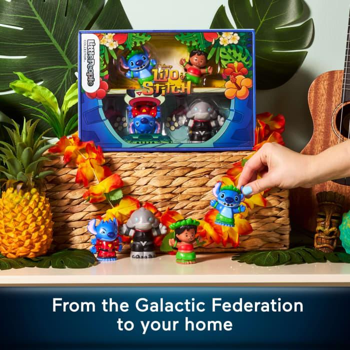 Hot Wheels Little People Collector Disney Lilo & Stitch Special Edition Set For Adults & Fans 4 Figures