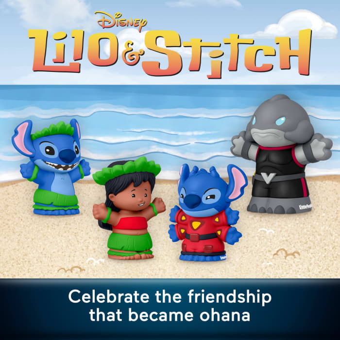 hot wheels Little People Collector Disney Lilo & Stitch Special Edition Set For Adults & Fans 4 Figures